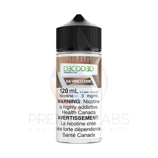 Da Vinci Code Decoded Premium Labs Vape Juice 120ml Da Vinci Code Decoded Premium Labs Vape Juice 120ml
